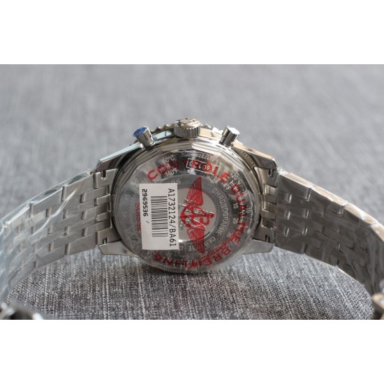Breitling - Navitimer B01 Chronograph SS/SS Blk/Wht TA A7750 Mod