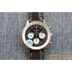 Breitling - Navitimer B01 Chronograph RG/LE Blk/Wht TA A7750 Mod