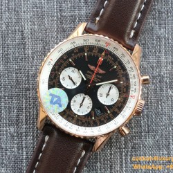 Breitling - Navitimer B01 Chronograph RG/LE Blk/Wht TA A7750 Mod