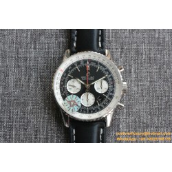 Breitling - Navitimer B01 Chronograph SS/LE Blk/Wht TA A7750 Mod