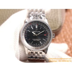 Breitling - Navitimer 1 38mm SS/SS Black KOR Swiss SW200