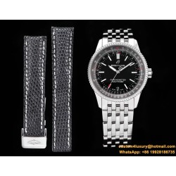 Breitling - Navitimer 1 38mm SS/SS Black KOR Swiss SW200