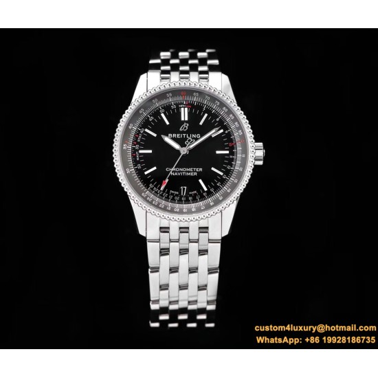 Breitling - Navitimer 1 38mm SS/SS Black KOR Swiss SW200