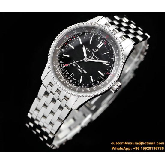 Breitling - Navitimer 1 38mm SS/SS Black KOR Swiss SW200