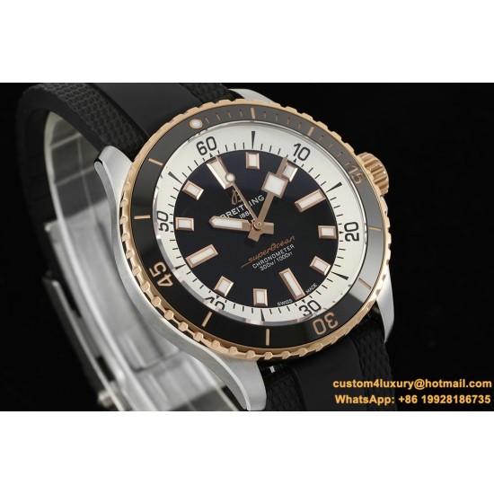 Superocean 42mm Black Bezel SS/RU Black Dial BLSF A2824