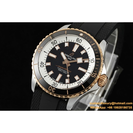 Superocean 42mm Black Bezel SS/RU Black Dial BLSF A2824