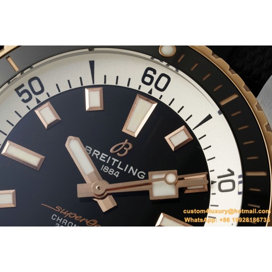 Superocean 42mm Black Bezel SS/RU Black Dial BLSF A2824