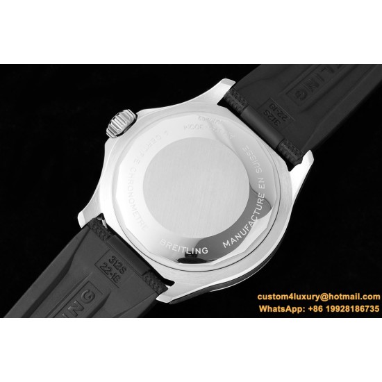 Superocean 42mm Black Bezel SS/RU on Black BLSF A2824