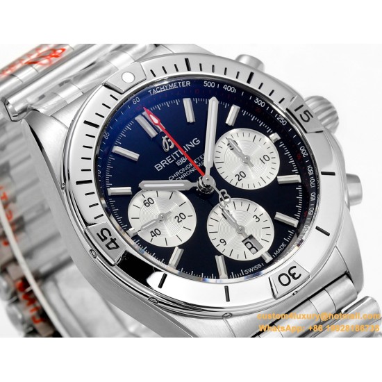 Chronomat B01 42MM SS/SS Black/Stk TF A7750