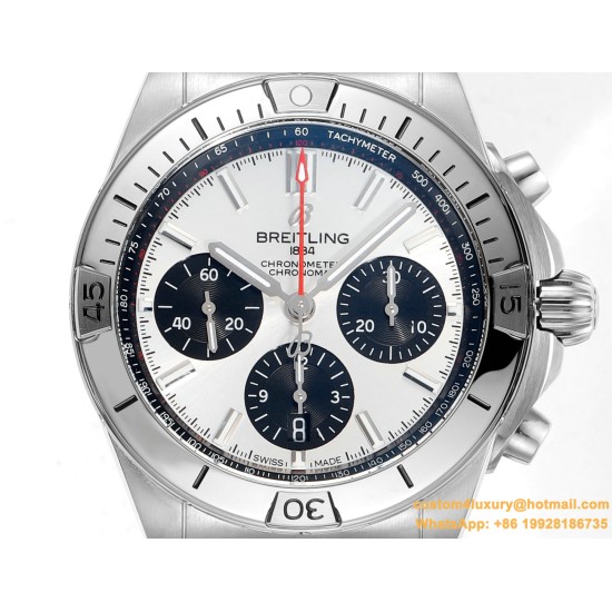 Chronomat B01 42MM SS/SS Silver/Stk TF A7750