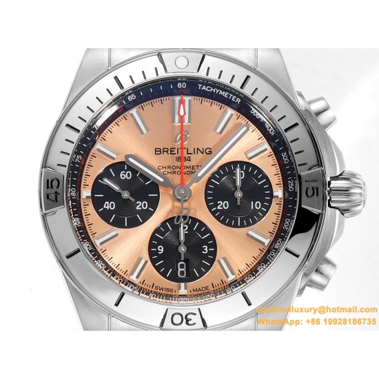 Chronomat B01 42MM SS/SS Champagne/Stk TF A7750
