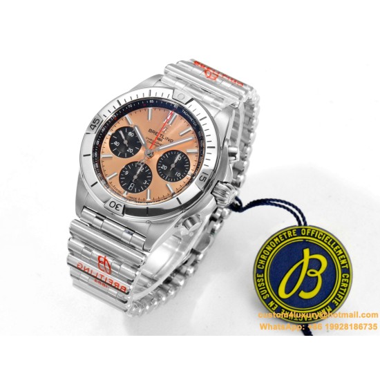 Chronomat B01 42MM SS/SS Champagne/Stk TF A7750