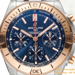 Chronomat B01 42MM RG/SS Blue/Stk TF A7750