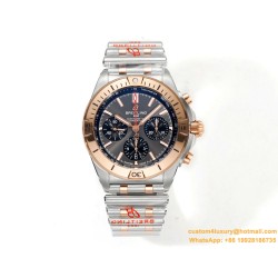 Chronomat B01 42MM RG/SS Brown/Stk TF A7750