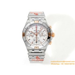 Chronomat B01 42MM RG/SS Silver/Stk TF A7750