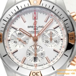 Chronomat B01 42MM RG/SS Silver/Stk TF A7750