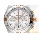 Chronomat B01 42MM RG/SS Silver/Stk TF A7750