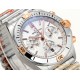 Chronomat B01 42MM RG/SS Silver/Stk TF A7750