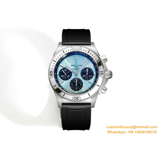 Chronomat B01 42MM SS/RU Ice Blue/Blk TF A7750