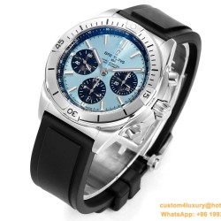 Chronomat B01 42MM SS/RU Ice Blue/Blk TF A7750
