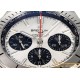 Chronomat B01 42MM Silver Dial on Rouleaux Rubber Strap TF A7750