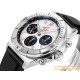 Chronomat B01 42MM Silver Dial on Rouleaux Rubber Strap TF A7750