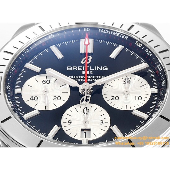 Breitling - Chronomat B01 42MM SS/RU Blue/Stk TF A7750