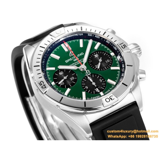 Chronomat B01 42MM SS/RU Green/Stk TF A7750