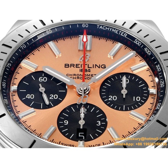 Chronomat B01 42MM SS/RU Champagne/Stk TF A7750