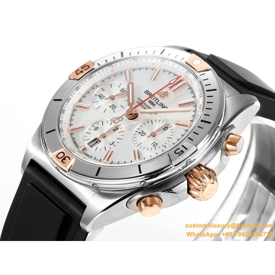 Chronomat B01 42MM SS/RU Silver Dial TF A7750