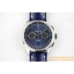 Breitling - Premier B01 Chronograph 42 SS/LE Blue GF V2 Asia 7750