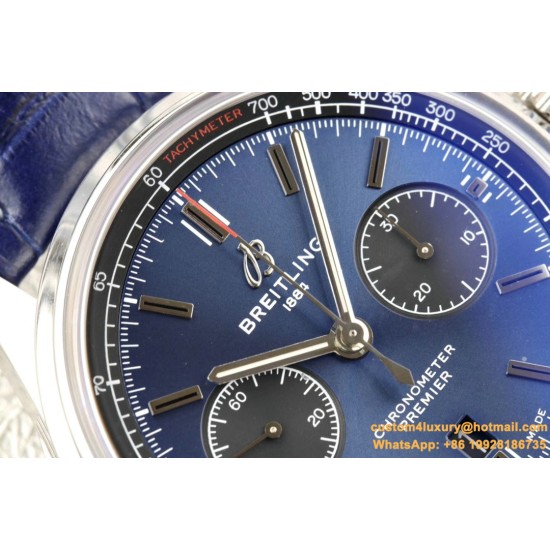 Breitling - Premier B01 Chronograph 42 SS/LE Blue GF V2 Asia 7750