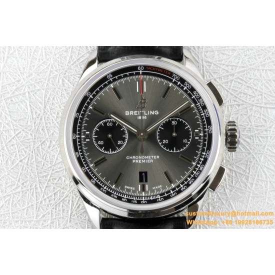 Breitling - Premier B01 Chronograph 42 SS/LE Grey GF V2 Asia 7750