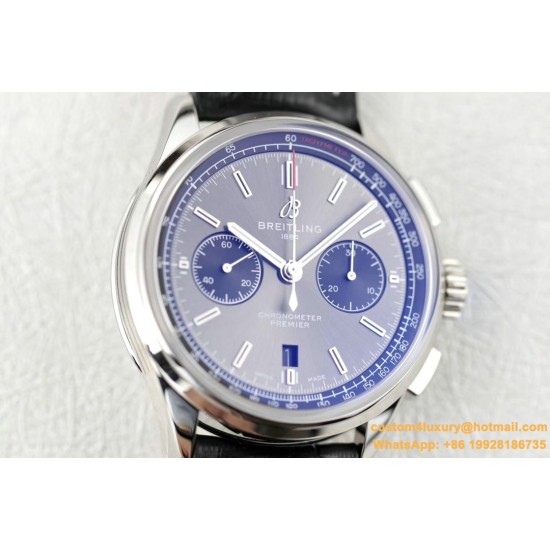 Breitling - Premier B01 Chronograph 42 SS/LE Grey GF V2 Asia 7750