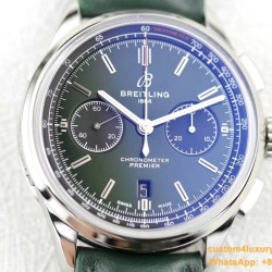 Breitling - Premier B01 Chronograph 42 SS/LE Grn GF V2 Asia 7750