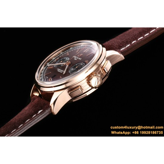 Premier B01 Chronograph 42mm RG/LE Brown Dial BLSF V2 A7750 Mod