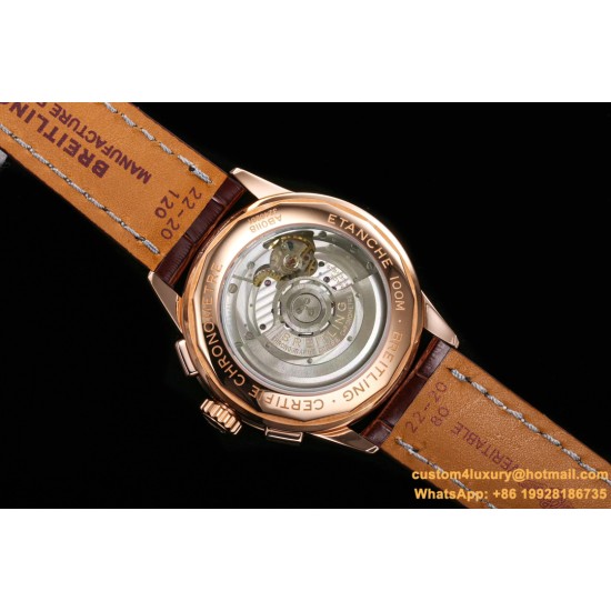 Premier B01 Chronograph 42mm RG/LE Brown Dial BLSF V2 A7750 Mod