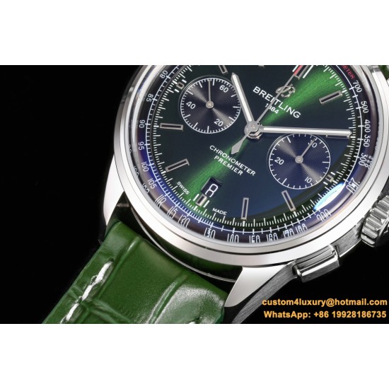 Breitling - Premier B01 Chronograph 42 SS/LE Grn BLSF V2 Asia 7750