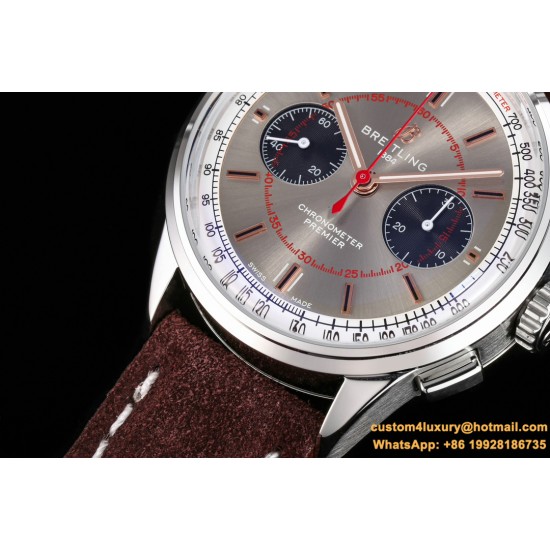 Breitling - Premier B01 Chronograph 42MM SS/LE Grey Dial BLSF V2 Asia 7750