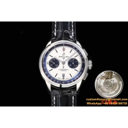 Breitling - Premier B01 Chronograph 42 SS/LE Wht BLSF V2 Asia 7750