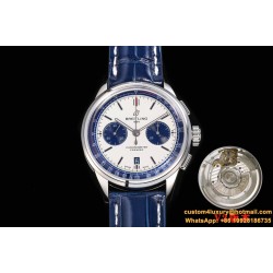 Breitling - Premier B01 Chronograph 42 SS/LE Wht BLSF V2 Asia 7750
