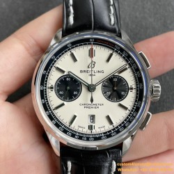 Breitling - Premier B01 Chronograph 42 SS/LE Wht GF V2 Asia 7750
