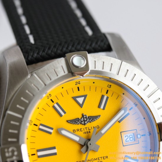 Breitling - Avenger II Seawolf SS/RU Yellow Num GF V2 Asia 2836