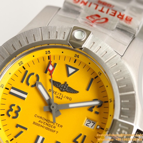 Breitling - Avenger II Seawolf SS/SS Yellow Num GF V2 Asia 2836