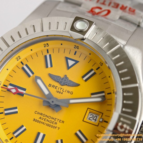 Breitling - Avenger II Seawolf SS/SS Yellow STK GF V2 Asia 2836