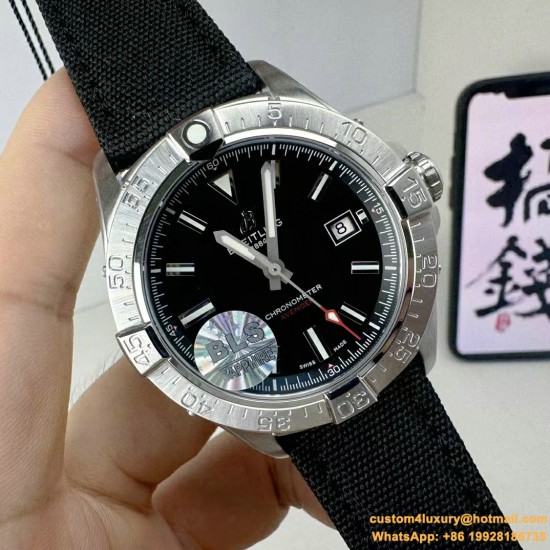 Breitling - Avenger II Seawolf SS/NY Black Stk BLSF V2 Asia 2836