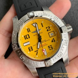Breitling - Avenger II Seawolf SS/RU Yellow Num GF V2 Asia 2836