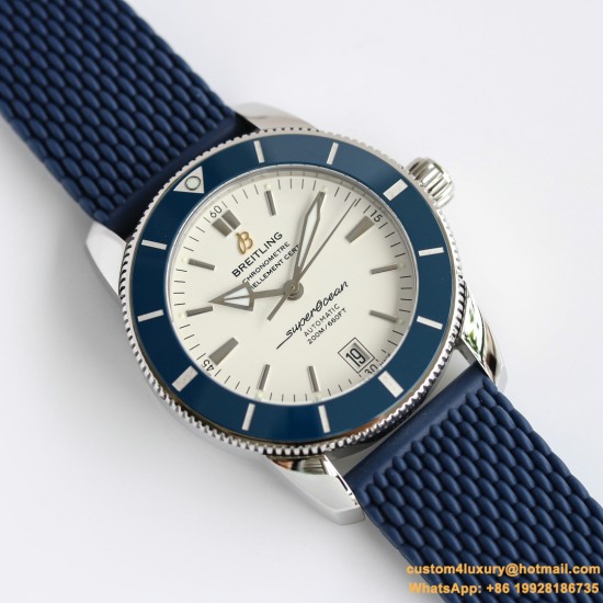 Breitling - Superocean Heritage II 42mm Blue SS/RU Wht GF V2 A2824