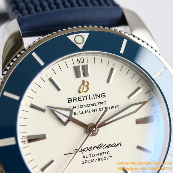 Breitling - Superocean Heritage II 42mm Blue SS/RU Wht GF V2 A2824