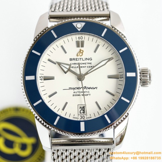 Breitling - Superocean Heritage II 42mm Blue SS/SS Wht GF V2 A2824